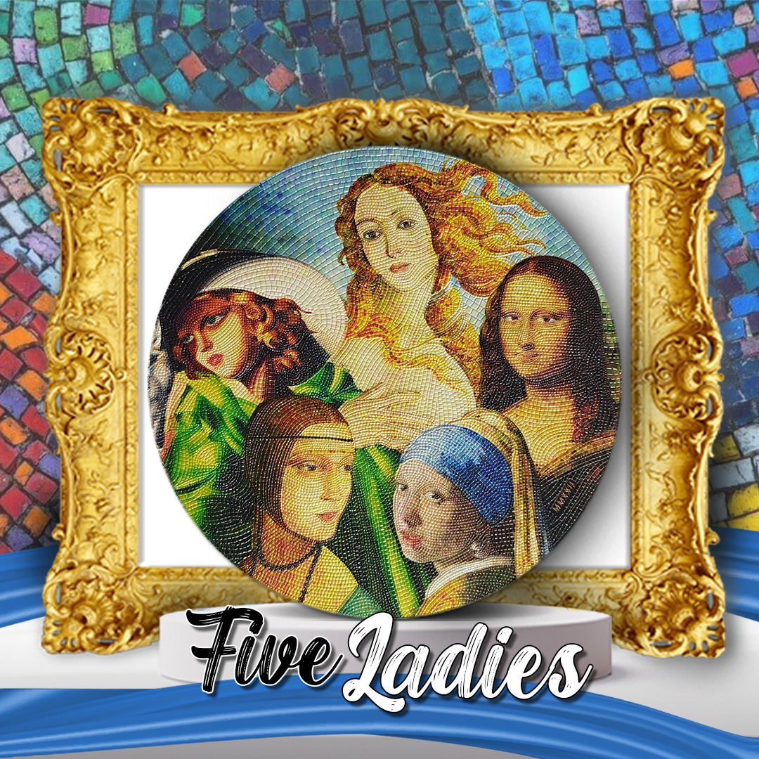 five ladies micromosaic